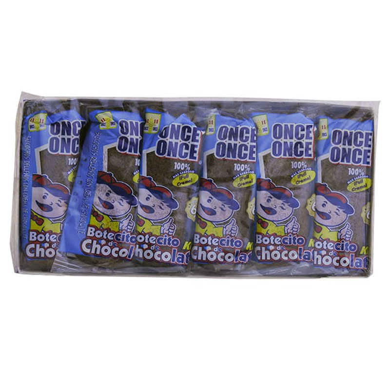 BOTECITO ONCE ONCE CHOCO 6 UNIDADES 210 GR
