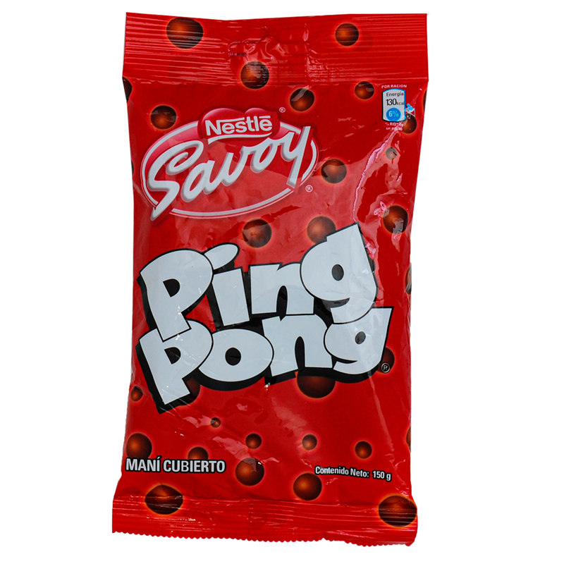 CHOCOLATE PING-PONG BOLSA 150 GR.