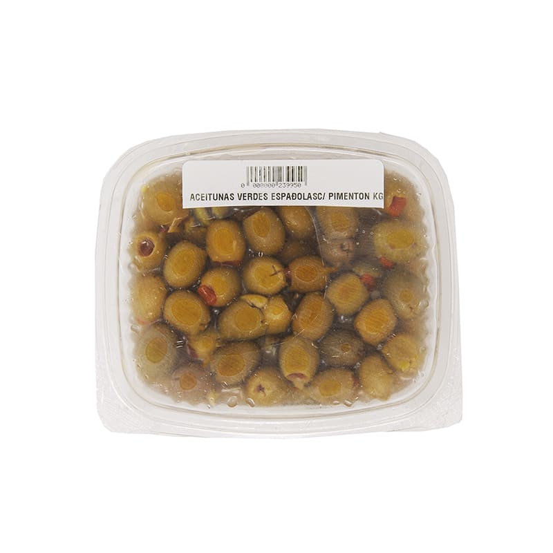 ACEITUNAS VERDES CON PIMENTON KG