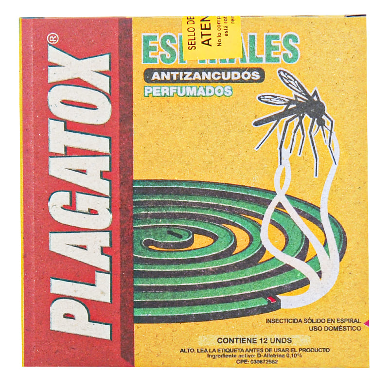 ESPIRALES ANTIZANCUDOS PLAGATOX 12U