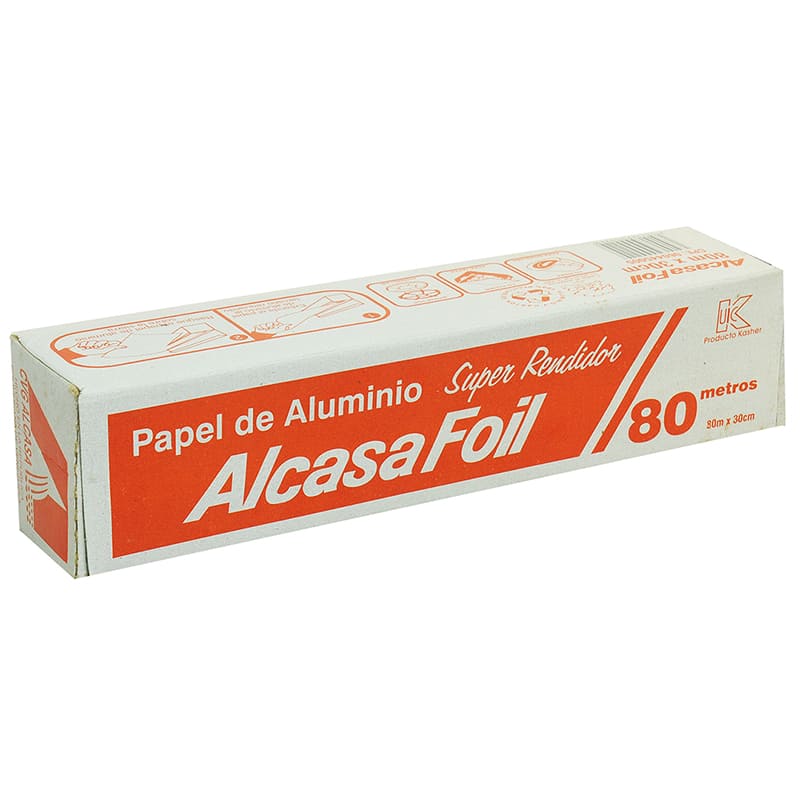 ALCASA FOIL PAPEL ALUMINIO SUPER 80 METROS