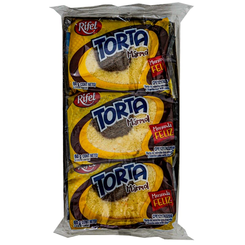 TORTA MARMOL RIFEL 6 Unidades 360 GR