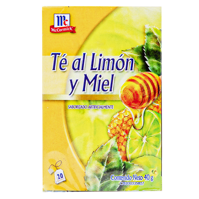 TÉ LIMON Y MIEL MCCORMICK 20 BLS
