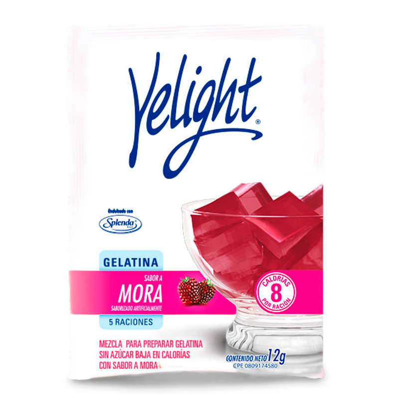 GELATINA MORA YELIGHT 12 GR