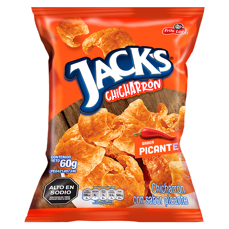 CHICHARRON PICANTE JACKS 60 GR