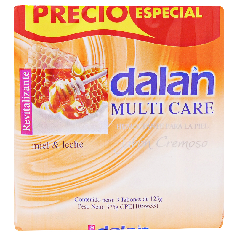JABÓN EN BARRA DALAN MIEL Y LECHE 375 GR