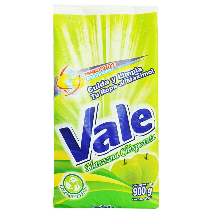 DETERGENTE VALE MANZANA CHISPEANTE 900Gr