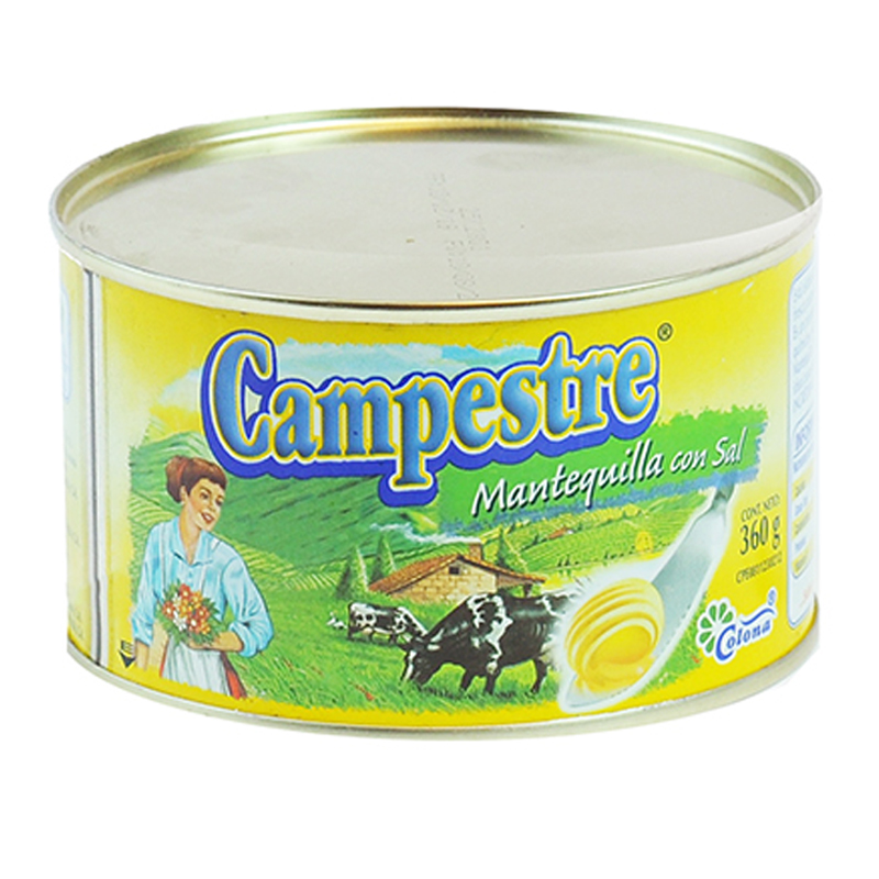 MANTEQUILLA CAMPESTRE LATA 360GRS