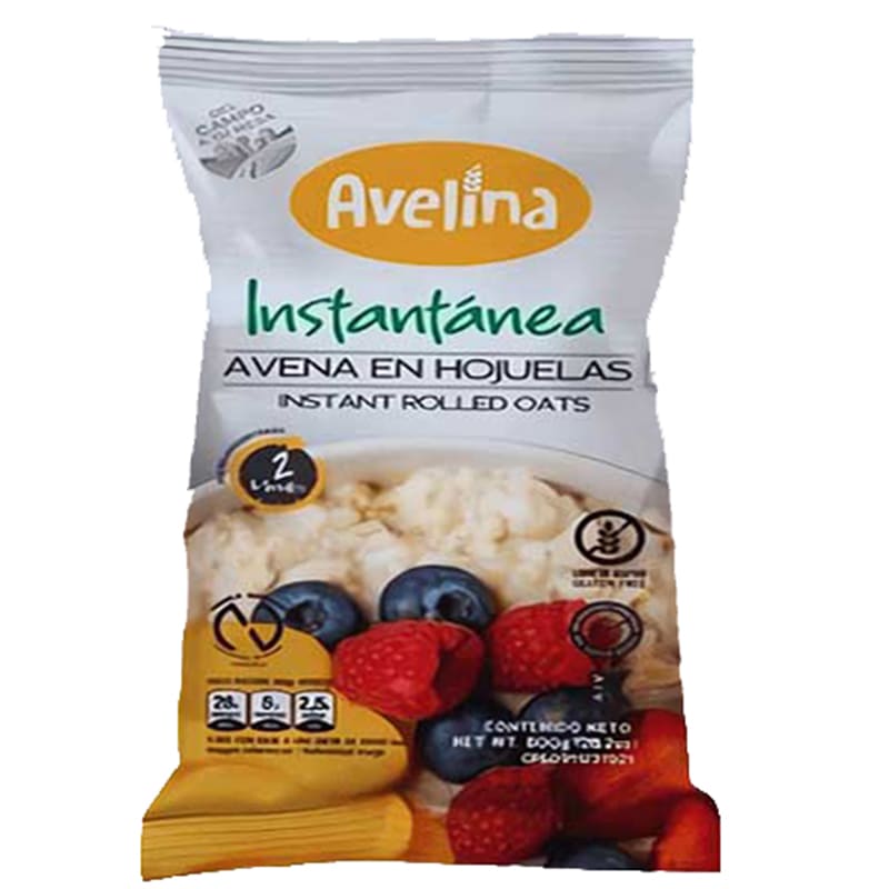 AVENA INSTANTANEA GLUTEN FREE AVELINA 800 G