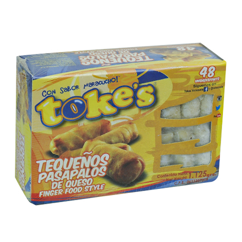 TEQUEÑOS TOKES 48 UND PASAPALO QUESO