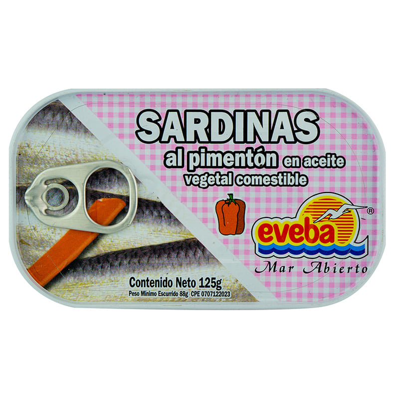 SARDINAS EVEBA AL PIMENTON 125GR