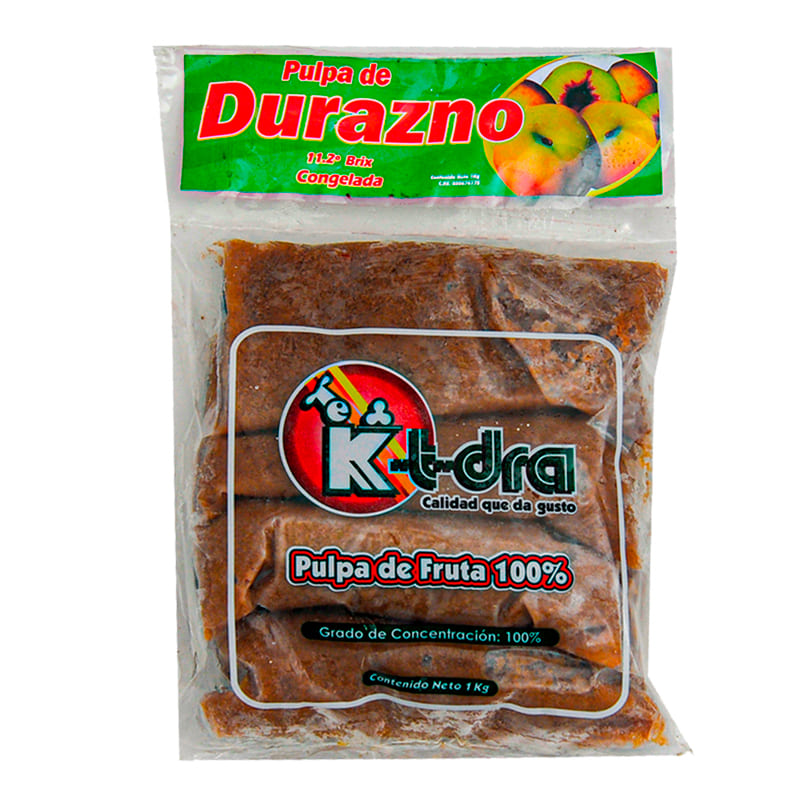 PULPA DE DURAZNO KTDRA 1 KG