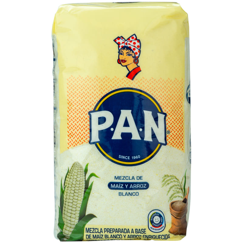 HARINA PAN MAIZ BLANCO Y ARROZ 1KG 