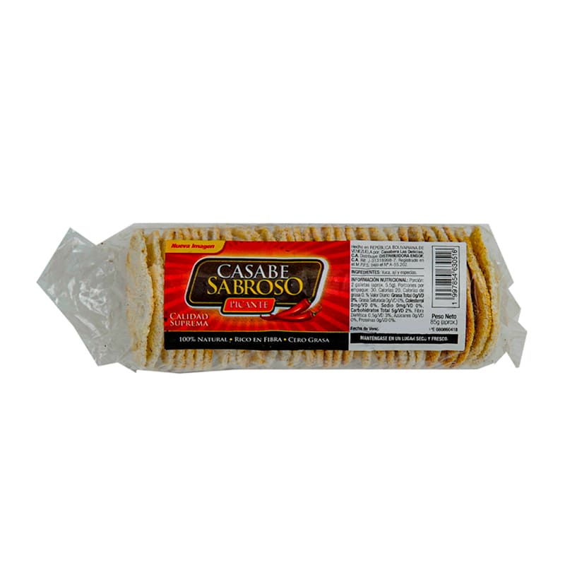 CASABE PICANTE SABROSO 85 GR