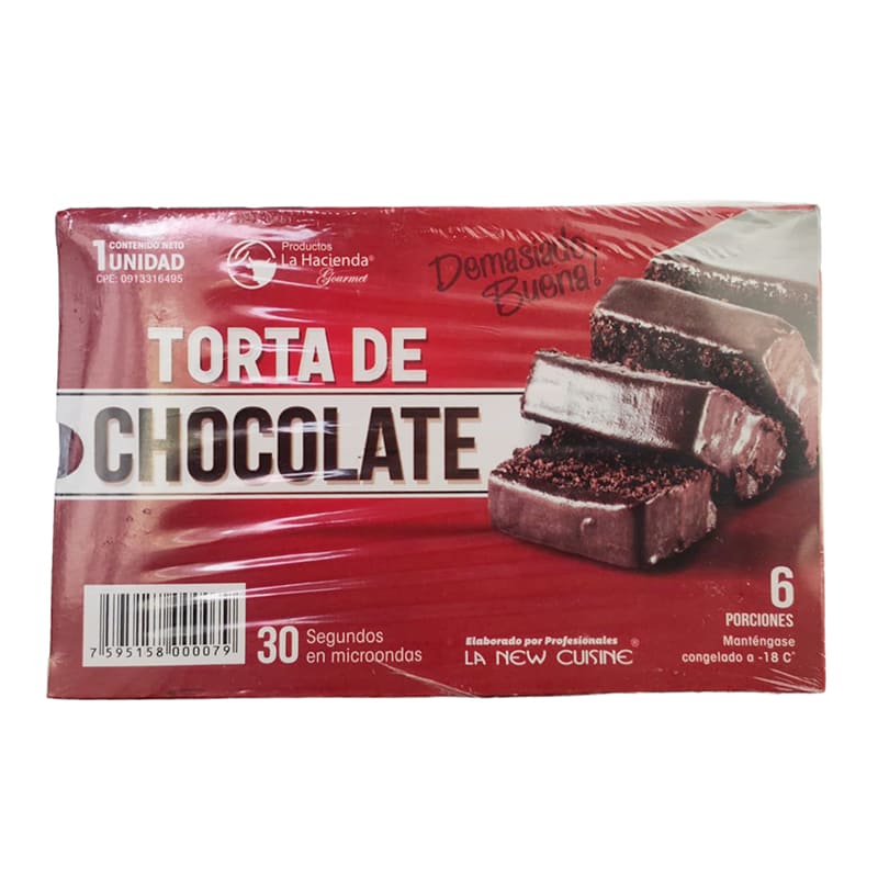 TORTA GOURMET DE CHOCOLATE LA HACIENDA 6 PORCIONES
