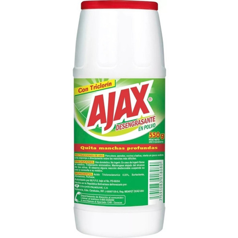 DESENGRASANTE EN POLVO AJAX POTE 550 GR
