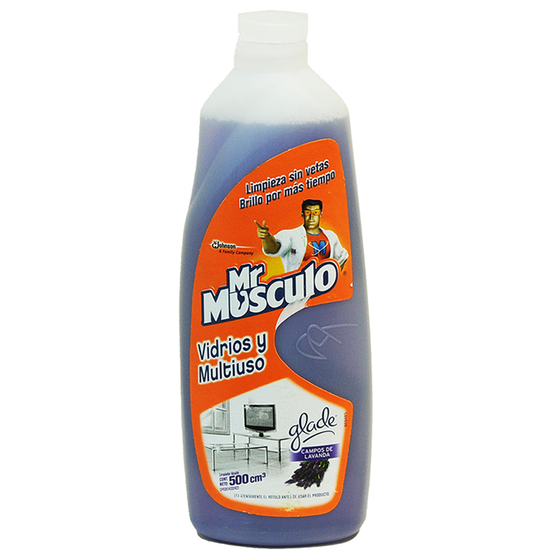 LIMPIA VIDRIOS MR. MUSCULO LAVANDA 500 ML