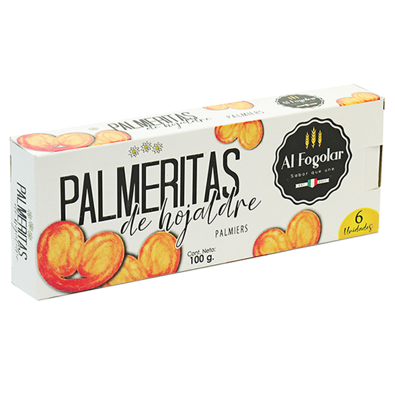 PALMERITAS DE HOJALDRE EL FOGOLAR 100 GR