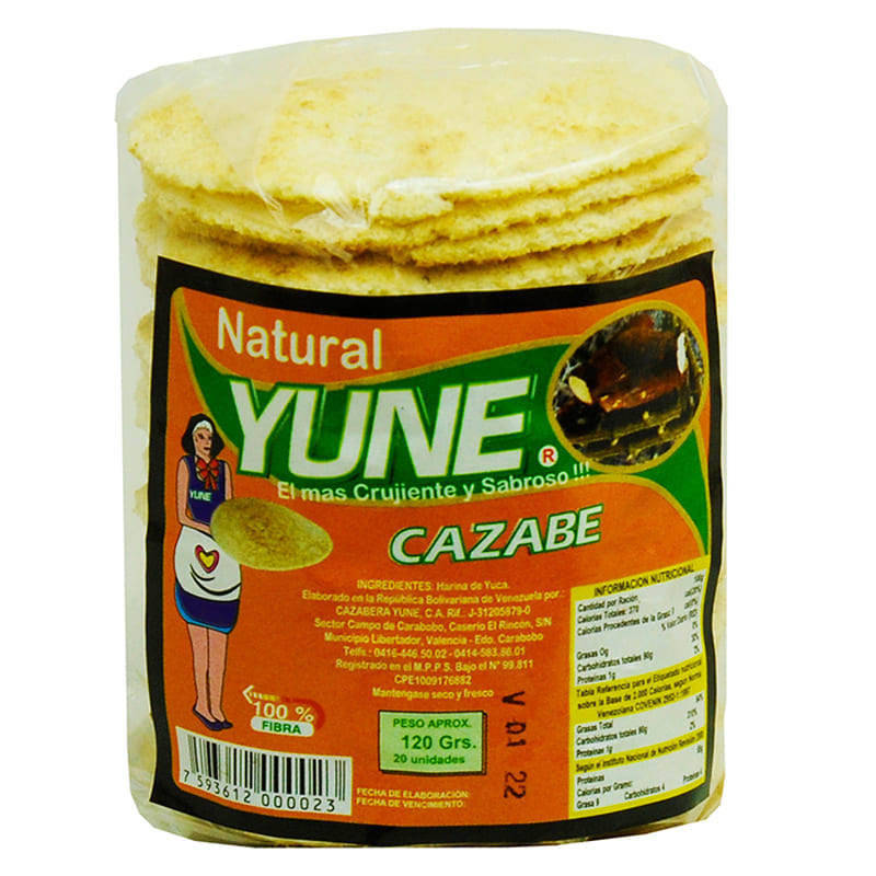 CASABE YUNE NATURAL 120GR