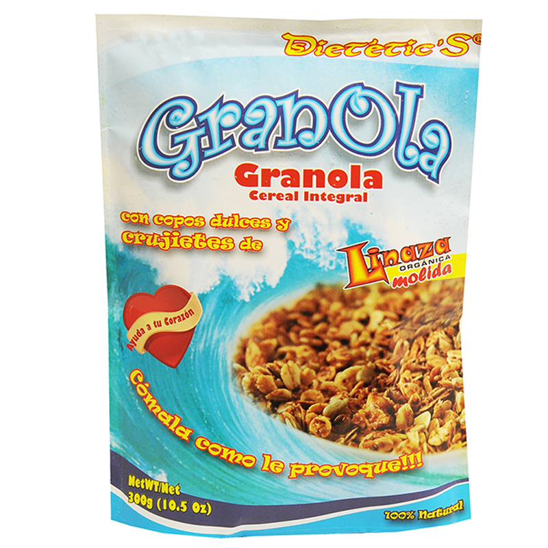 GRANOLA DIETETIC'S CON COPOS DULCES DE LINAZA 300 GR