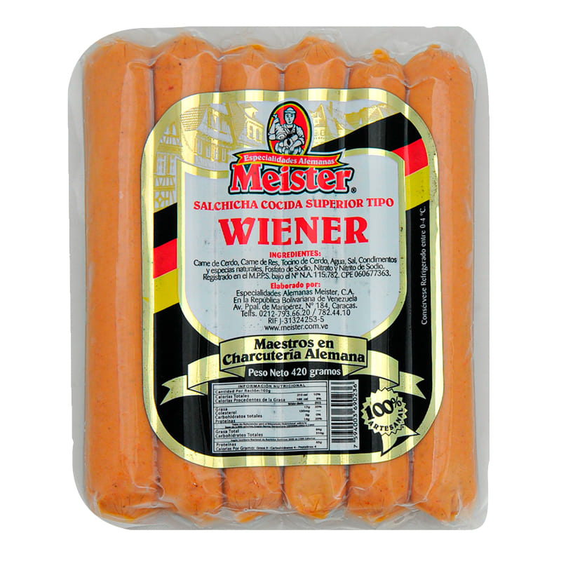 SALCHICHA MEISTER WIENER 420GR