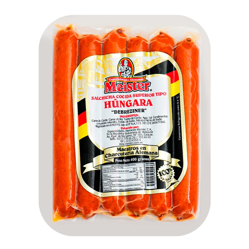 SALCHICHA MEISTER HUNGARA DEBRECZINER 400GR 