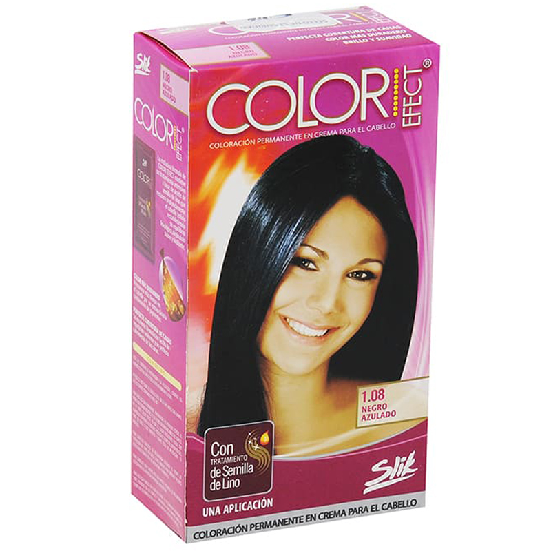 TINTE PARA EL CABELLO COLOR EFECT NEGRO AZULADO 1.08