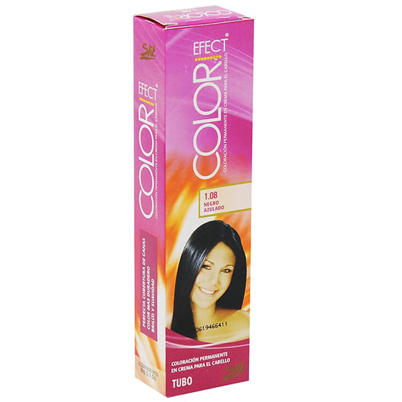 TINTE PARA EL CABELLO SLIK COLOR EFECT NEGRO AZUL 1.8