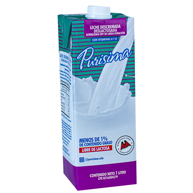 LECHE DESLACTOSADA PURISIMA 1 L