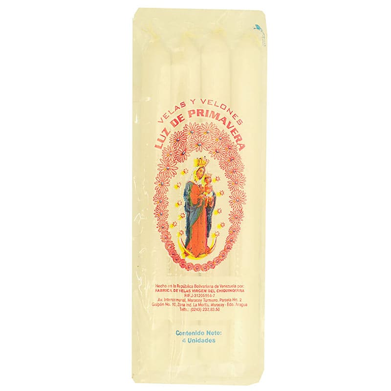 VELAS LUZ DE PRIMAVERA 4 UNDS