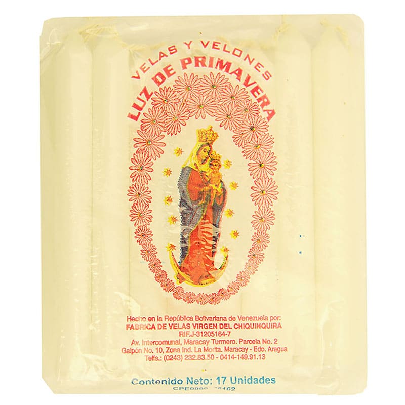 VELAS PEQUEÑAS LUZ DE PRIMAVERA 17UNDS 