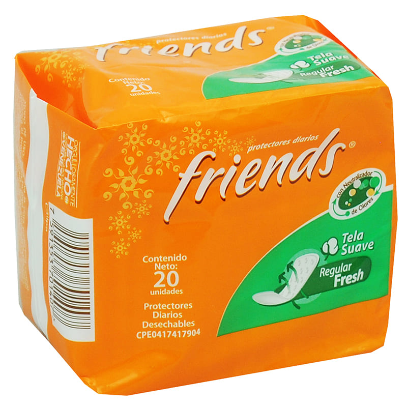 PROTECTORES DIARIOS FRIENDS FRESH 20 UND