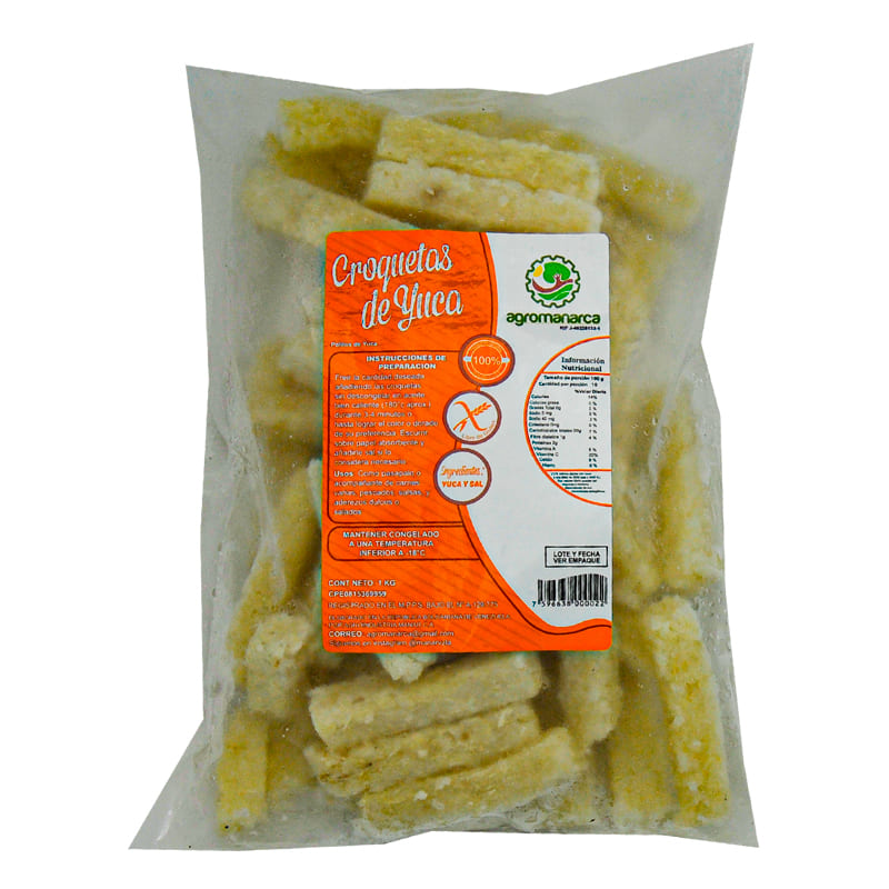CROQUETA DE YUCA CONGELADA 1 KG