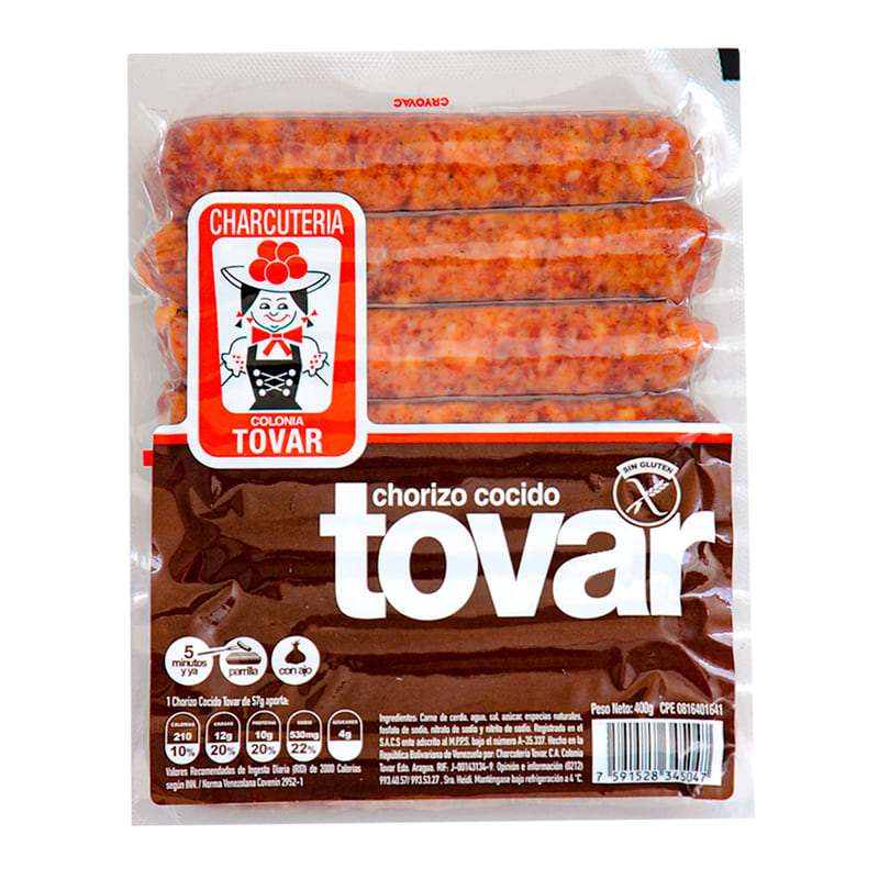 CHORIZO TOVAR 400GR