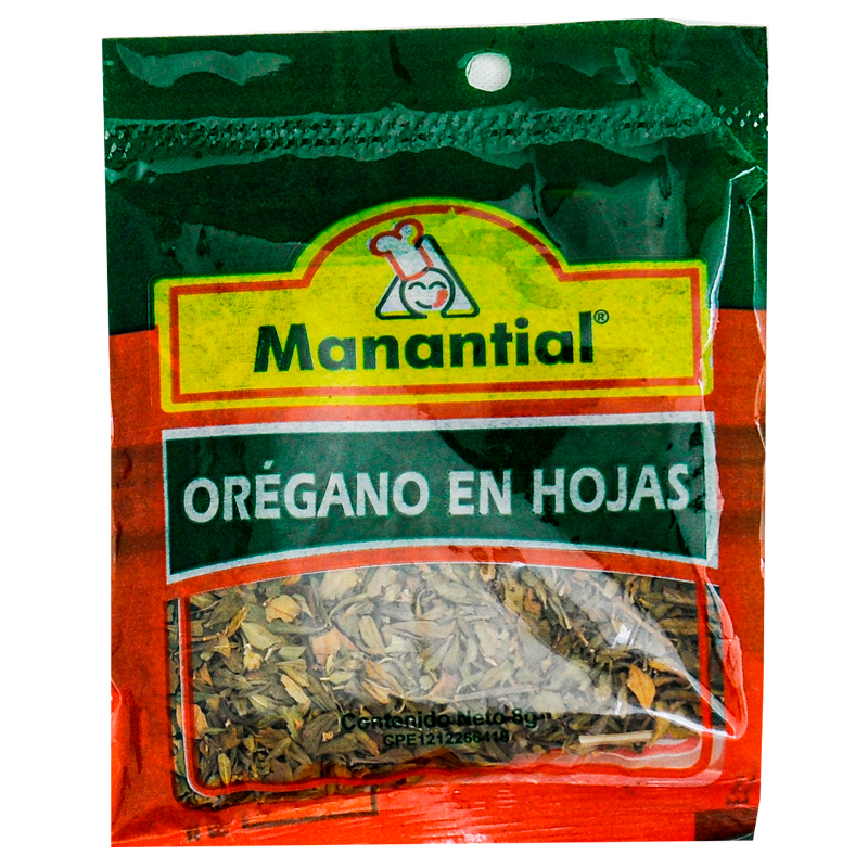 OREGANO MANANTIAL EN HOJAS 8G