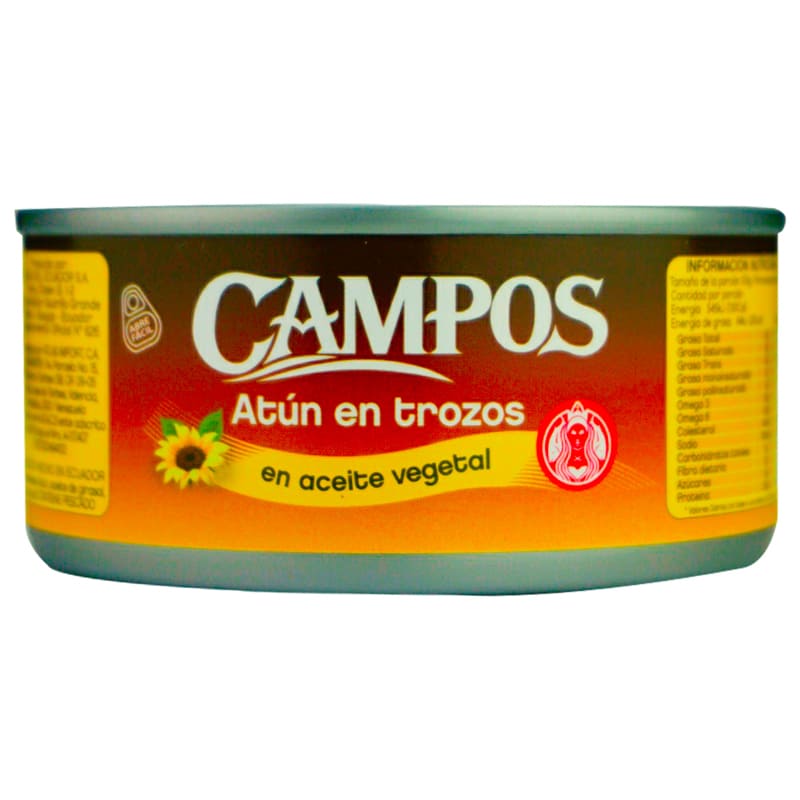 LOMO DE ATUN CAMPOS ACEITE VEGETAL 160 GR
