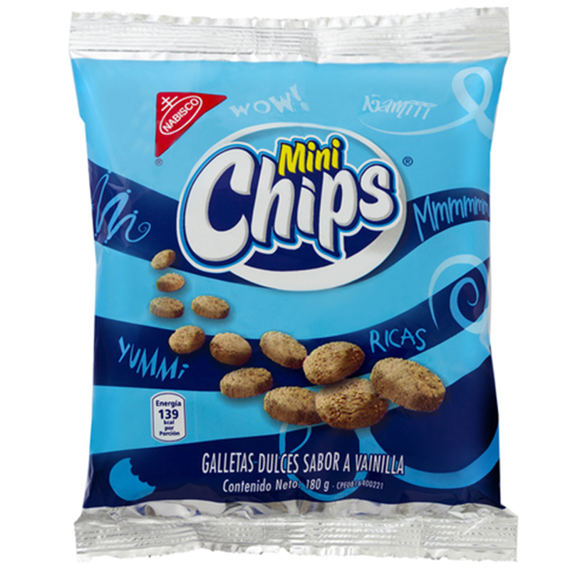 GALLETAS DE VAINILLA MINI CHIPS 180 GR