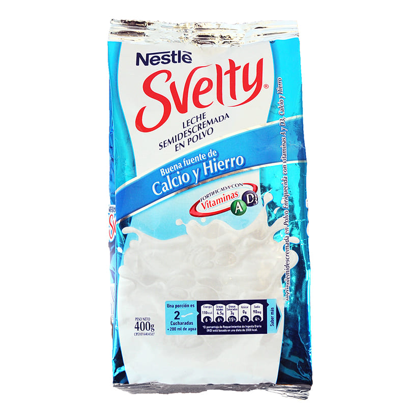 LECHE EN POLVO SEMIDESCREMADA SVELTY 400 GR