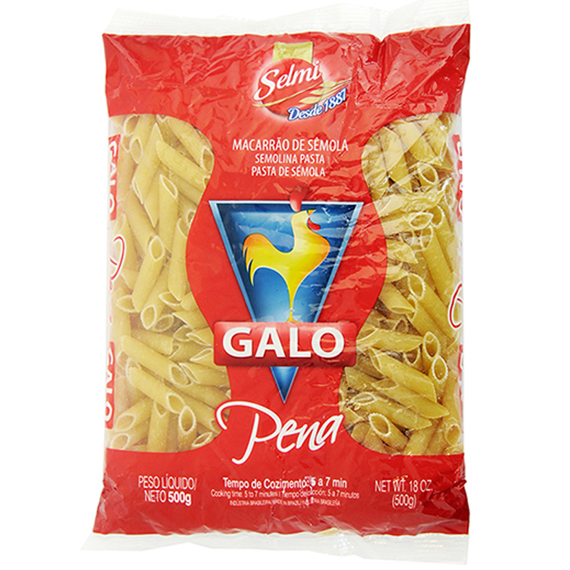 PASTA CORTA  GALO PLUMA 500 GR