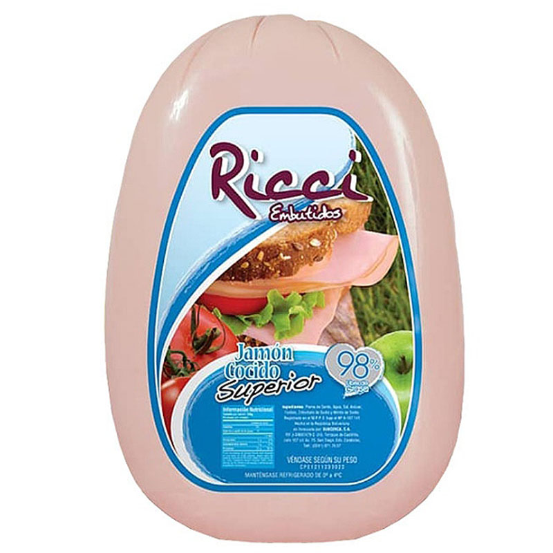 JAMÓN DE PIERNA COCIDO ESTANDAR RICCI KG