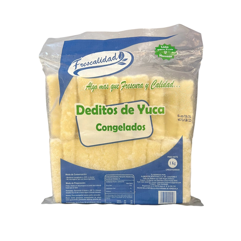 DEDOS DE YUCA CONGELADA HORTYVER 1 KG