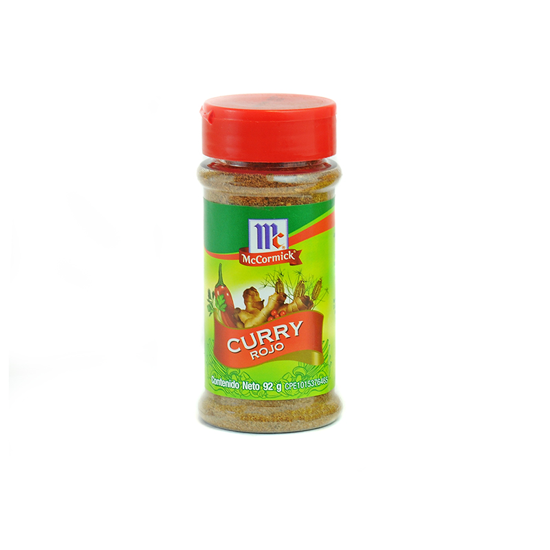 CURRY ROJO MCCORMICK 92 GR