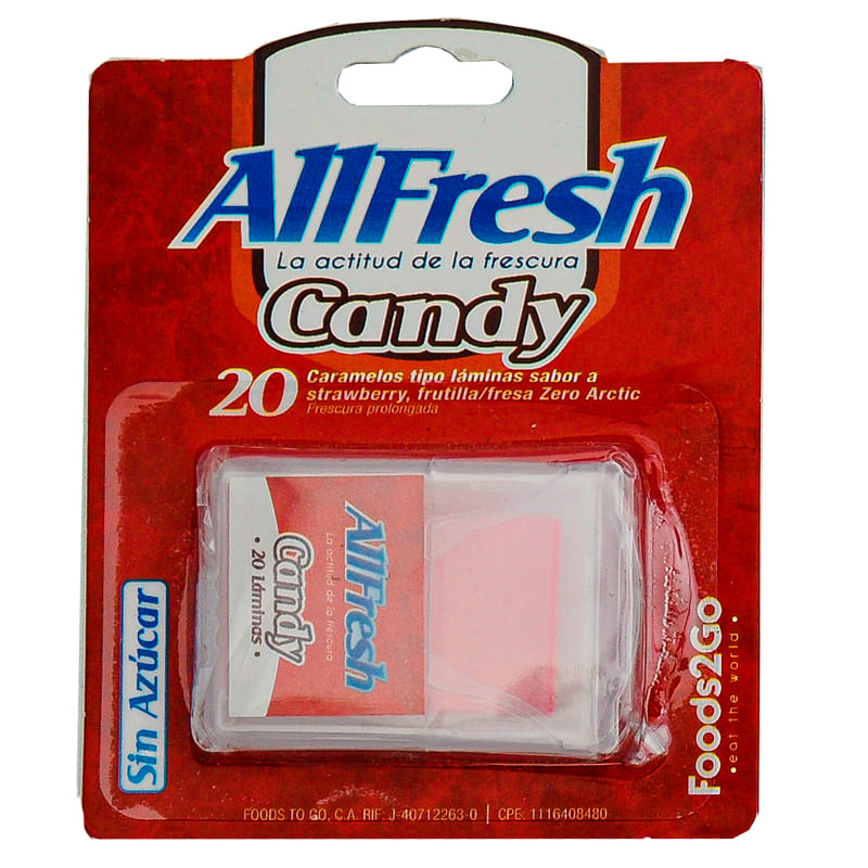 Laminas bucales All fresh de FRESA 20 UNIDADES
