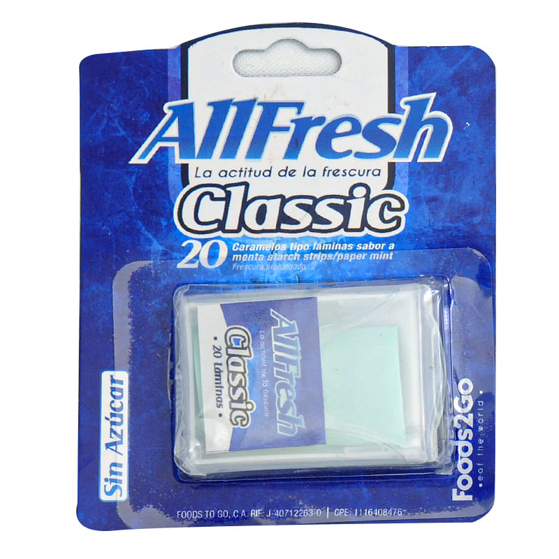 CARAMELOS DE MENTA ALFRESH CLASICO 20 UNIDADES