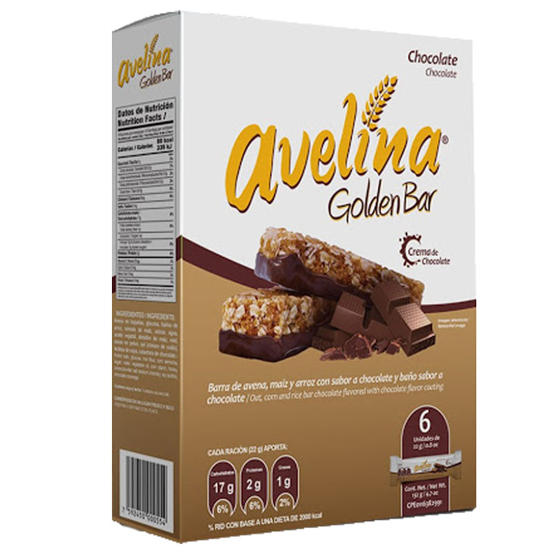 AVELINA GOLDEN BAR CHOCOLATE 8x132GR