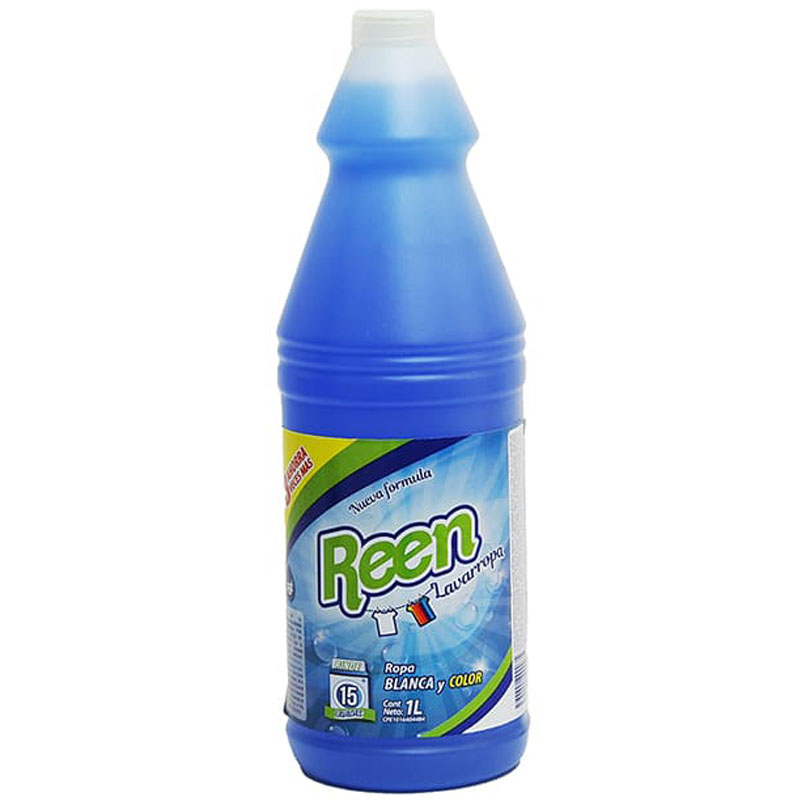 DETERGENTE REEN  BLANCO Y COLOR 1 L