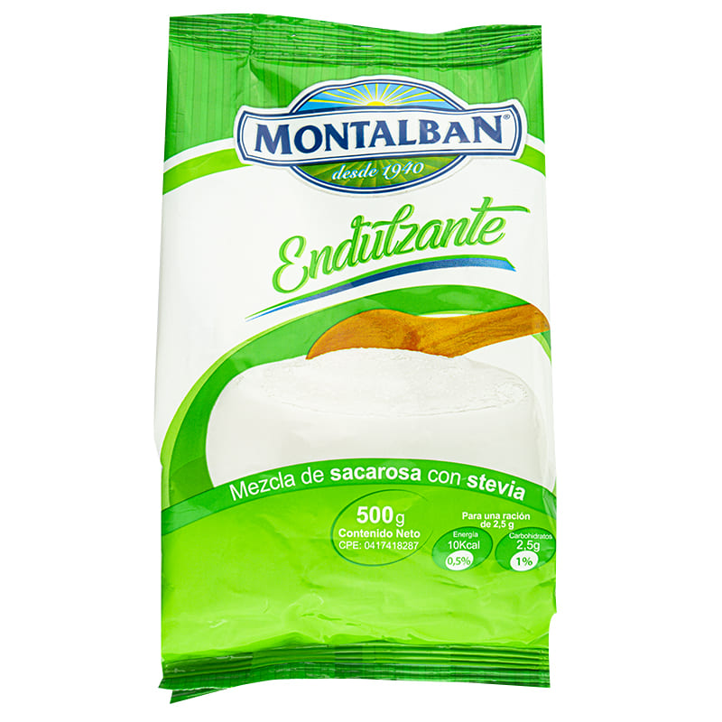ENDULZANTE MONTALBAN CON STEVIA 500GR