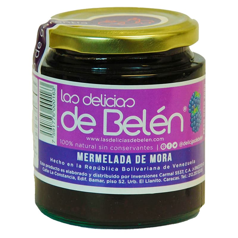 MERMELADA DE MORA LAS DELICIAS DE BELEN 200 GR 