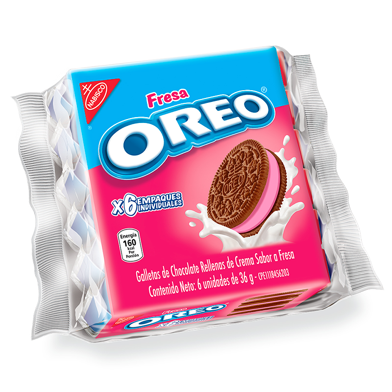 GALLETAS OREO FRESA 6 UND