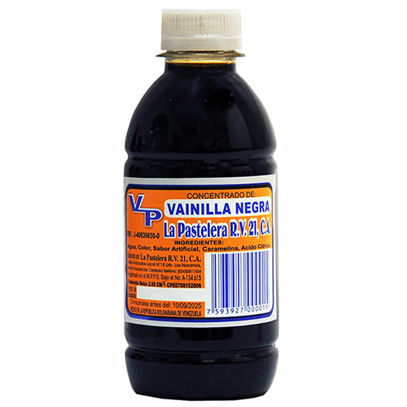 VAINILLA NEGRA LA PASTELERA 250ML